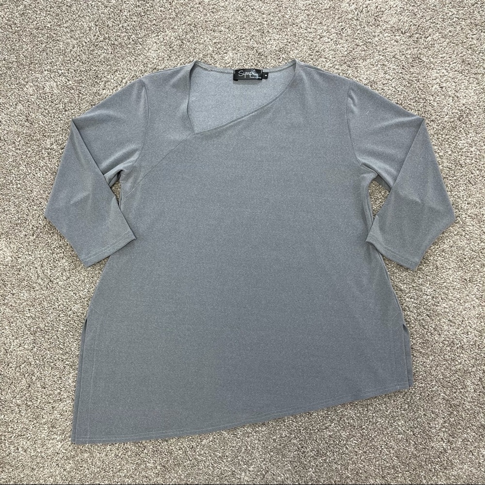 Sympli Silver Angle Tunic